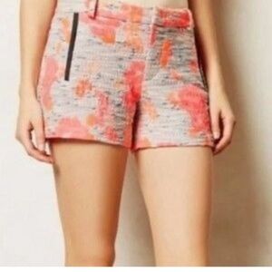 Anthropologie NOMAD Morgan Carper Tweed Gardenside Shorts Size 0 festival